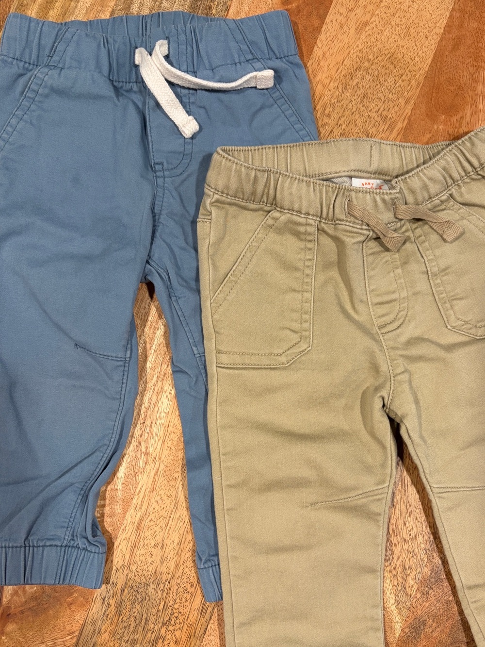 Cat & Jack Blue and Khaki Pull-On Kids Joggers Bundle